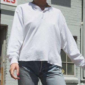 Brandy Melville White Allie Top